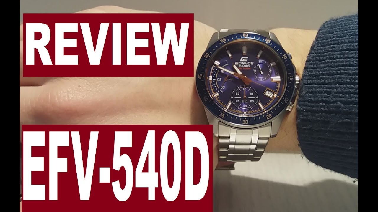 Review Casio Edifice EFV-540D-1A manual 5563 module