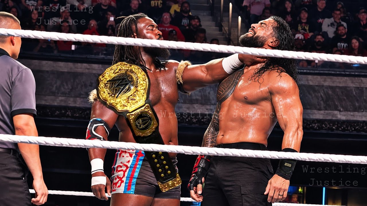 WWE August 9, 2026 Roman Reigns Vs Oba Femi Brutal Match World Heavyweight Championship WWE Raw 2026