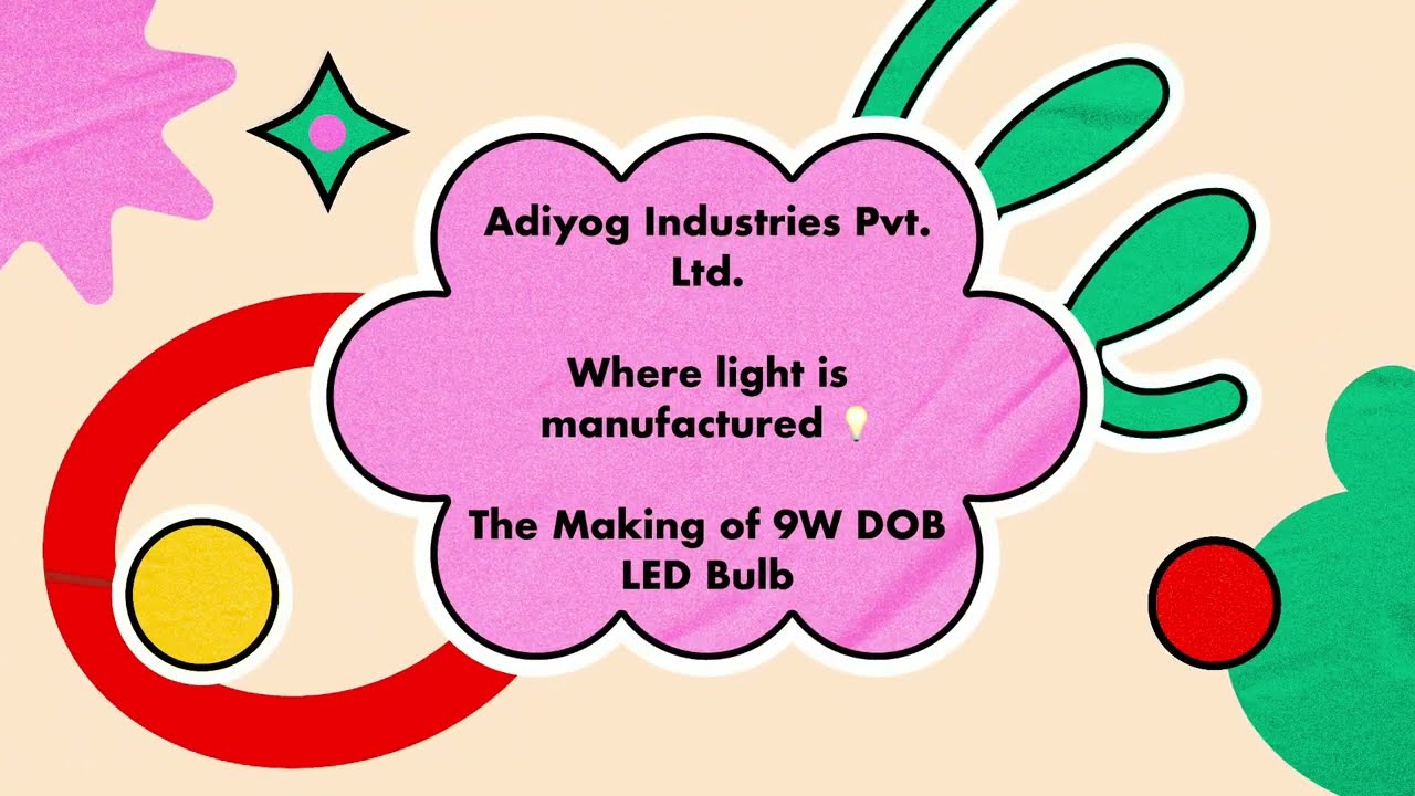 Making of 9W bulb 💡@adiyogindustries 