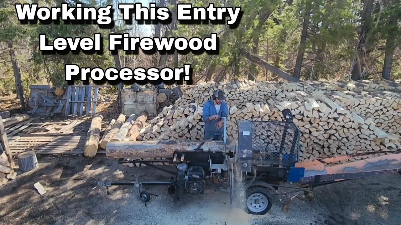 Working This Entry Level Firewood Processor!