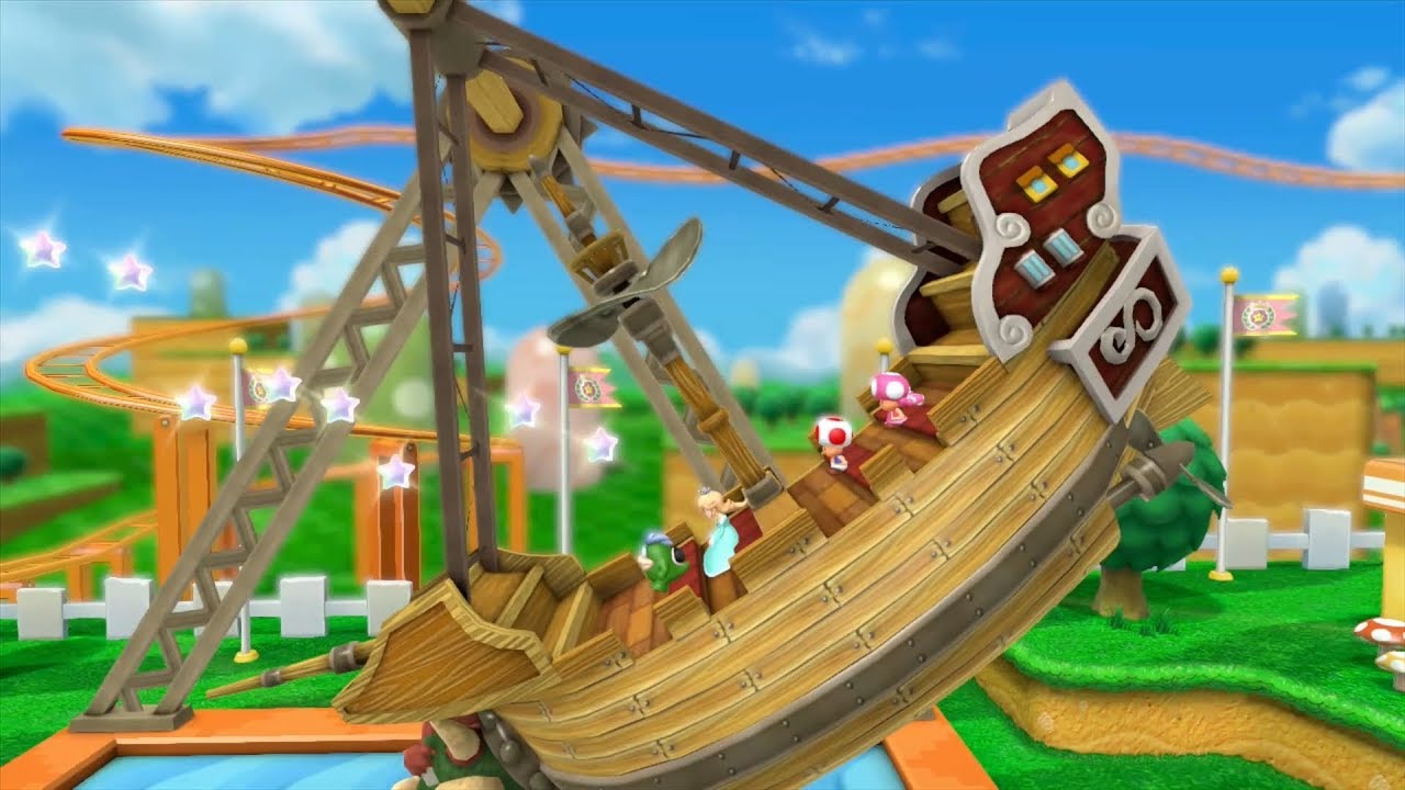 Mario Party 10 Mario Party #143 Spike vs Rosalina vs Toad vs Toadette Mushroom Park Master Difficult