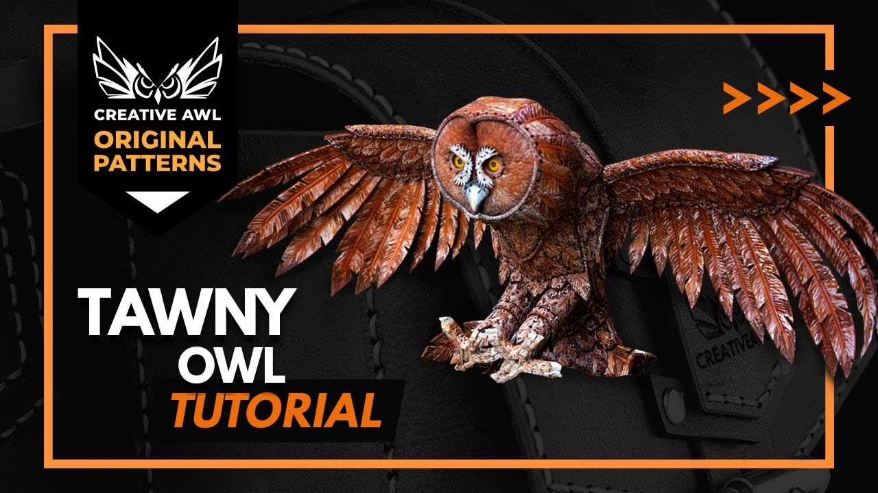 Leather Tawny Owl DIY. Make your own owl!