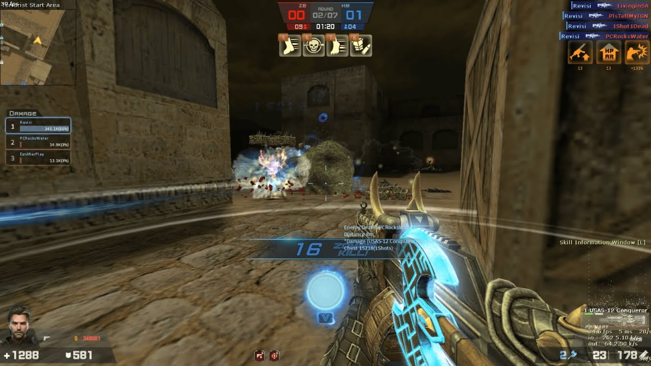 Counter Strike Nexon : Studio (CSN:S) Review USAS - 12 Conqueror ( Season 19 Max Weapon )