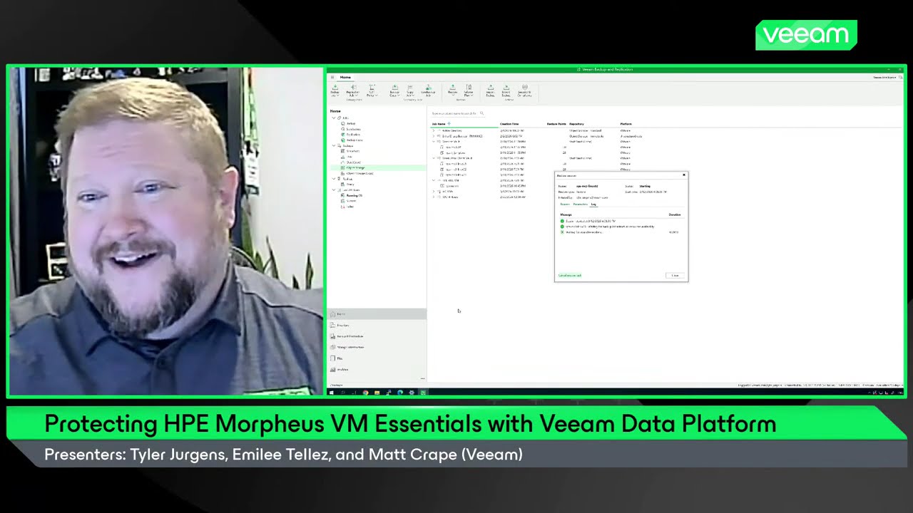 Protecting HPE Morpheus VM Essentials with Veeam Data Platform