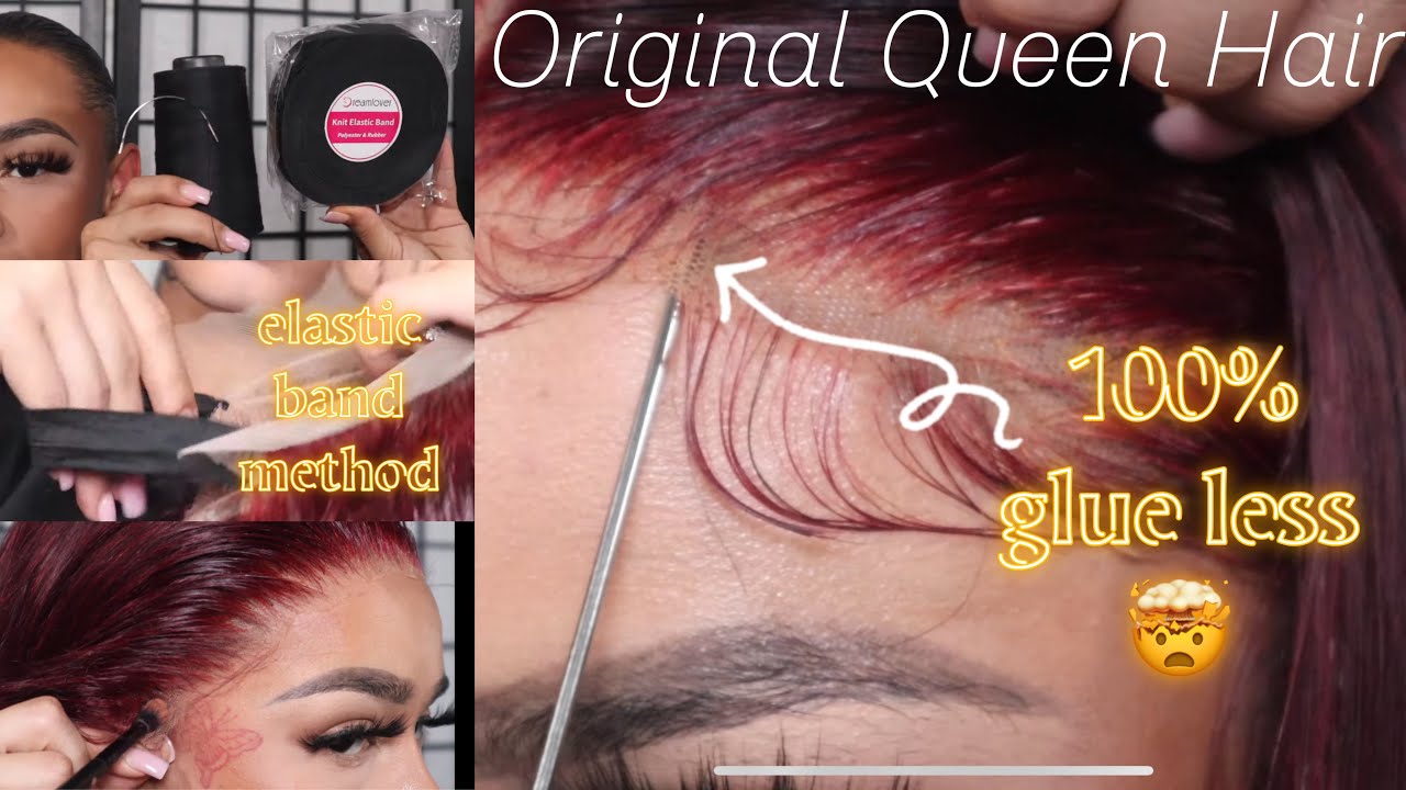 *must see* HOW TO 100% GLUE LESS 99J WIG INSTALL ft OQ Hair