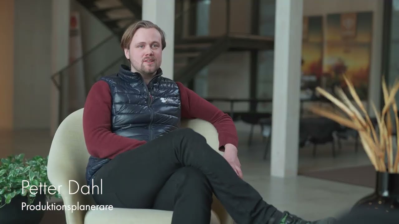 Möt Petter Dahl, produktionsplanerare på Vida på sågverket i Alvesta