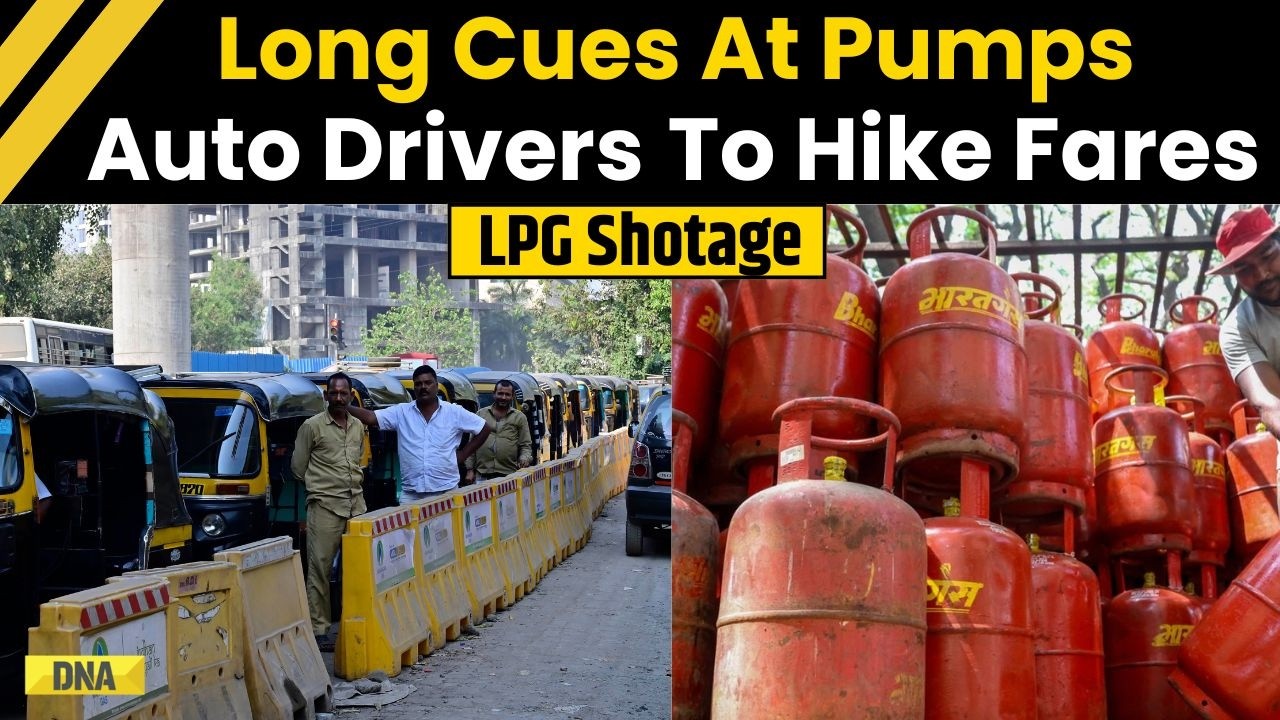 LPG Shortage: 'No Gas At Pumps' Auto Drives Cue Outside Gas Station, May Hike Fare In Maharashtra