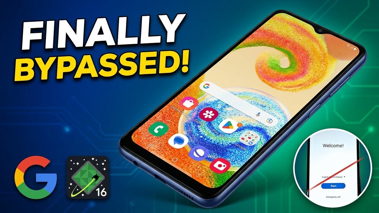 Обход FRP на Samsung Galaxy A04, разблокировка аккаунта Google.