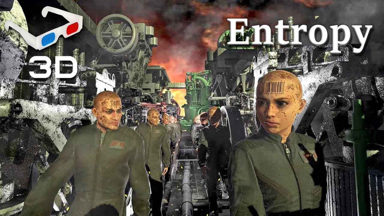 Entropy 3D Video Anaglyph in Full HD animated by Nearly Dark music by Methyl Orange
