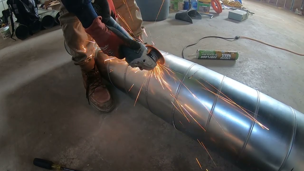 Fastest way to cut SPIRAL DUCT for Vents . . . .