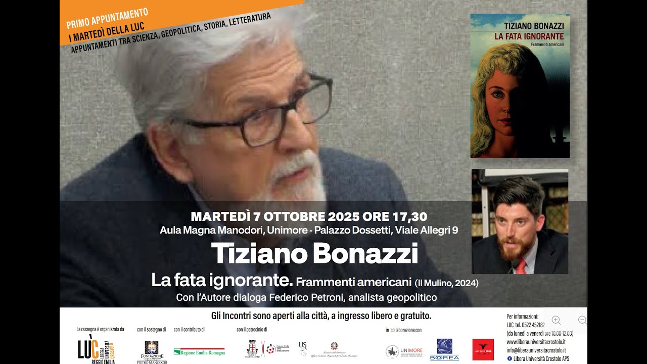 TIZIANO BONAZZI: La fata ignorante.Frammenti americani. (Il Mulino2024)