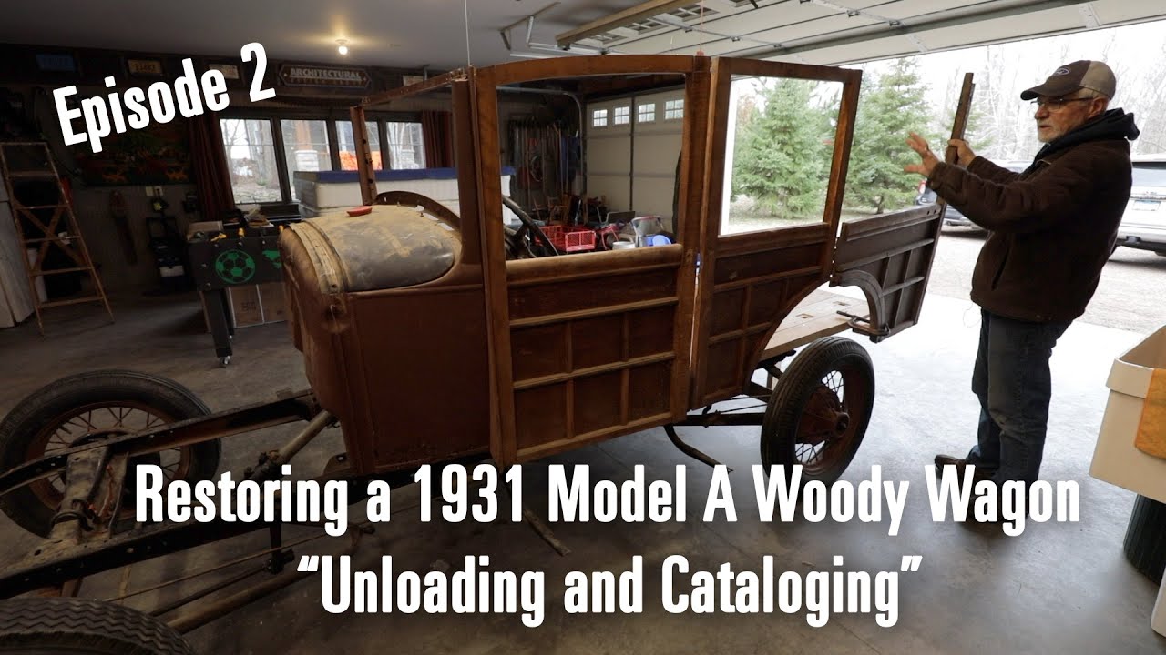 Видеоблог о реставрации E2: Ford Model A Woody Wagon 1931 года, эпизод 2, каталогизация деталей E2