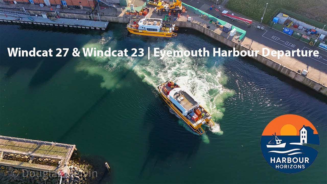 Windcat 27 & Windcat 23 | Eyemouth Harbour Departure