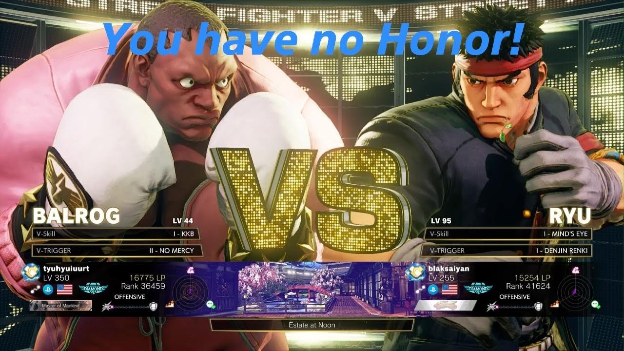 Street Fighter 5 : blaksaiyan vs Tyuhyuiuurt - you must stay ready at all times!
