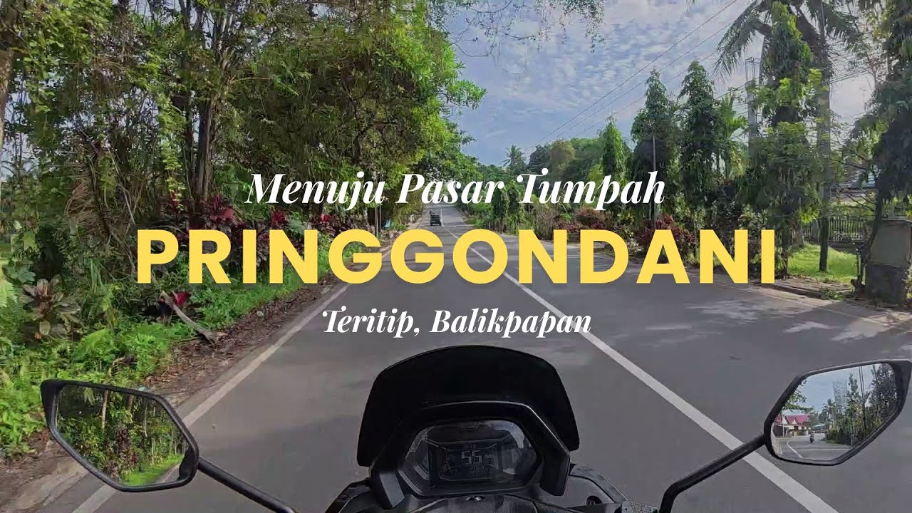 Perjalanan ke Pasar Tumpah Pringgondani Balikpapan #motovlog