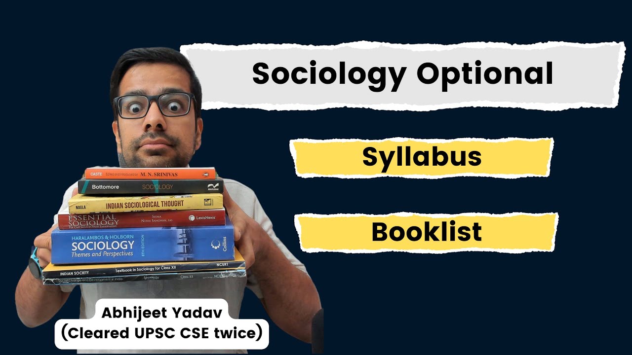 Syllabus & Booklist for Covering Sociology Optional | Sociology Optional Books