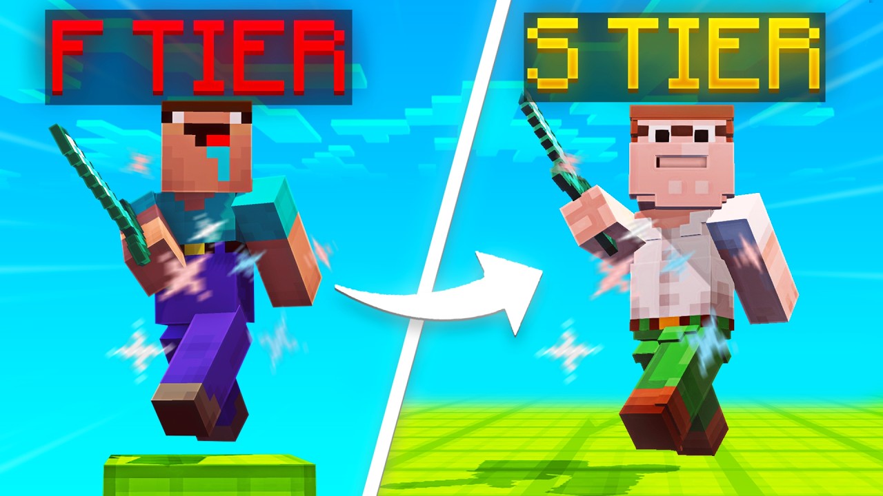 Я сразился с игроками всех уровней в Minecraft Bedwars