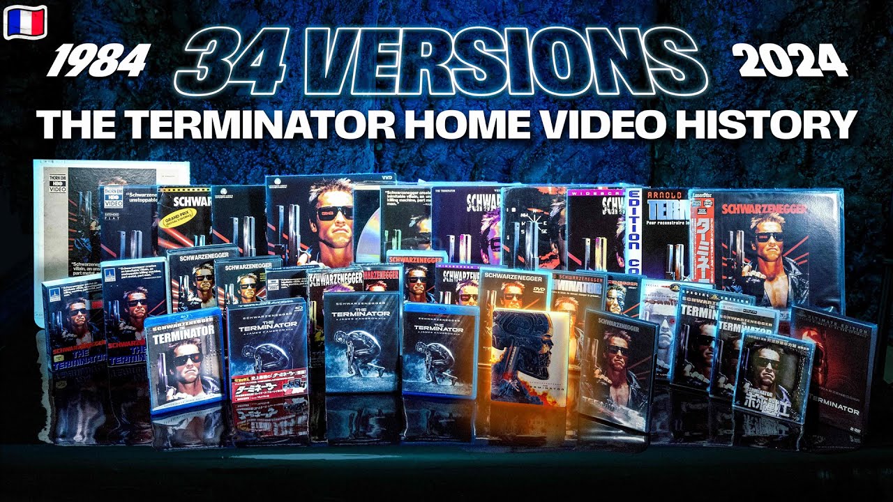 TERMINATOR (1984) - Les versions physiques de 1984 à 2024