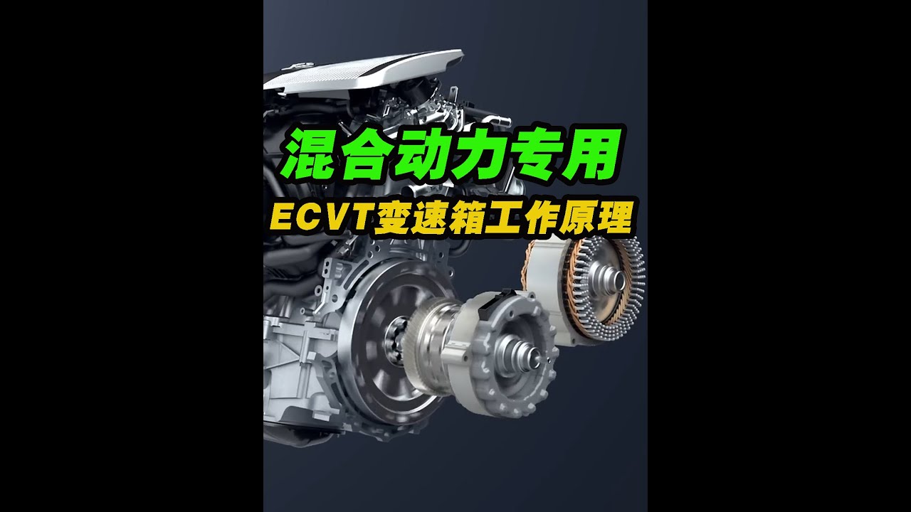 混動專用ECVT變速箱工作原理#汽車知識 #混合動力 #ecvt變速箱