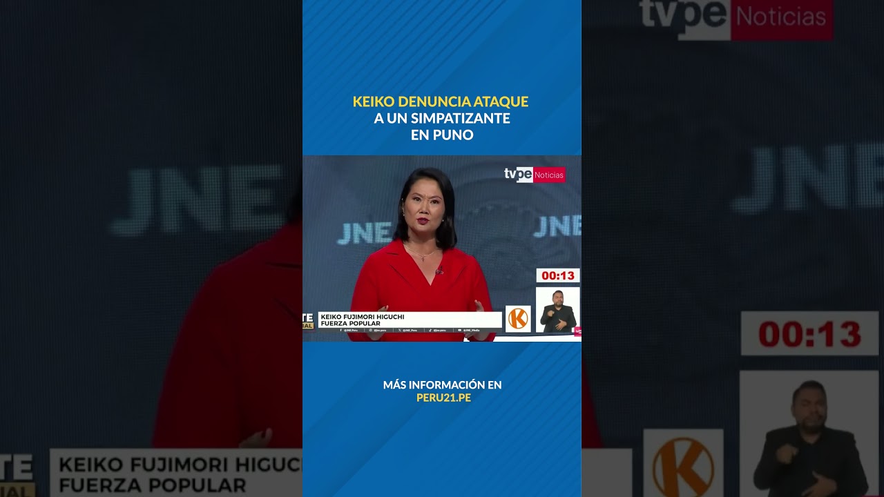 KEIKO FUJIMORI denuncia ataque a un simpatizante en Puno