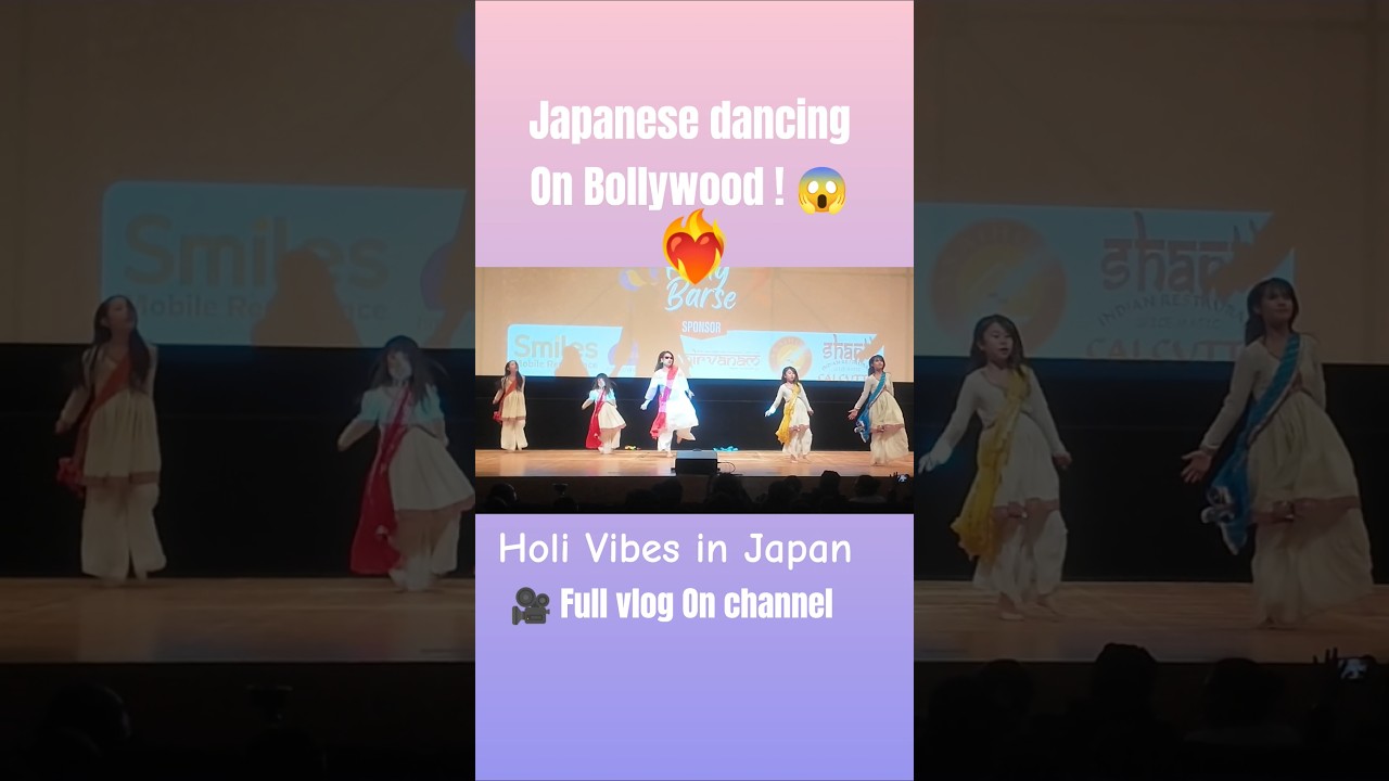 You Won’t Believe This.. Japanese Dancing on Bollywood at Holi! 😍 #HoliInJapan #BollywoodInJapan