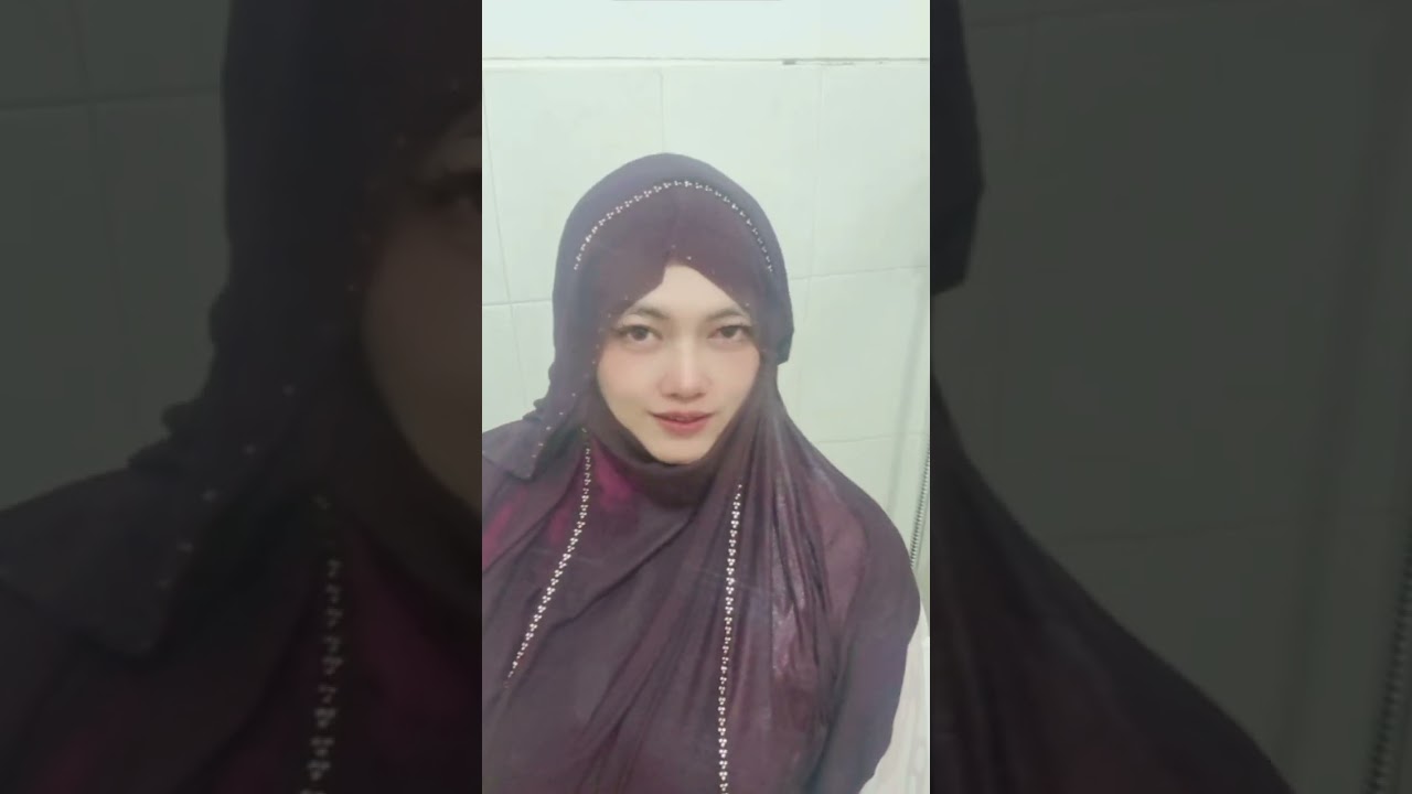 Hijab style basah basahaan treatment aman