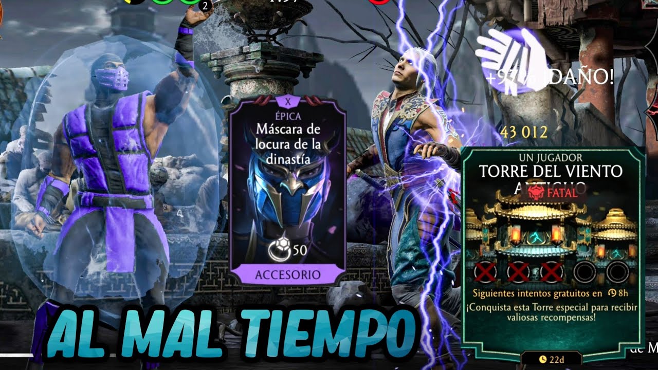 PAPEADA LLUVIOSA☔ Batalla 200 De La TORRE DEL VIENTO ANTIGUO FATAL + RECOMPENSA. MK Mobile