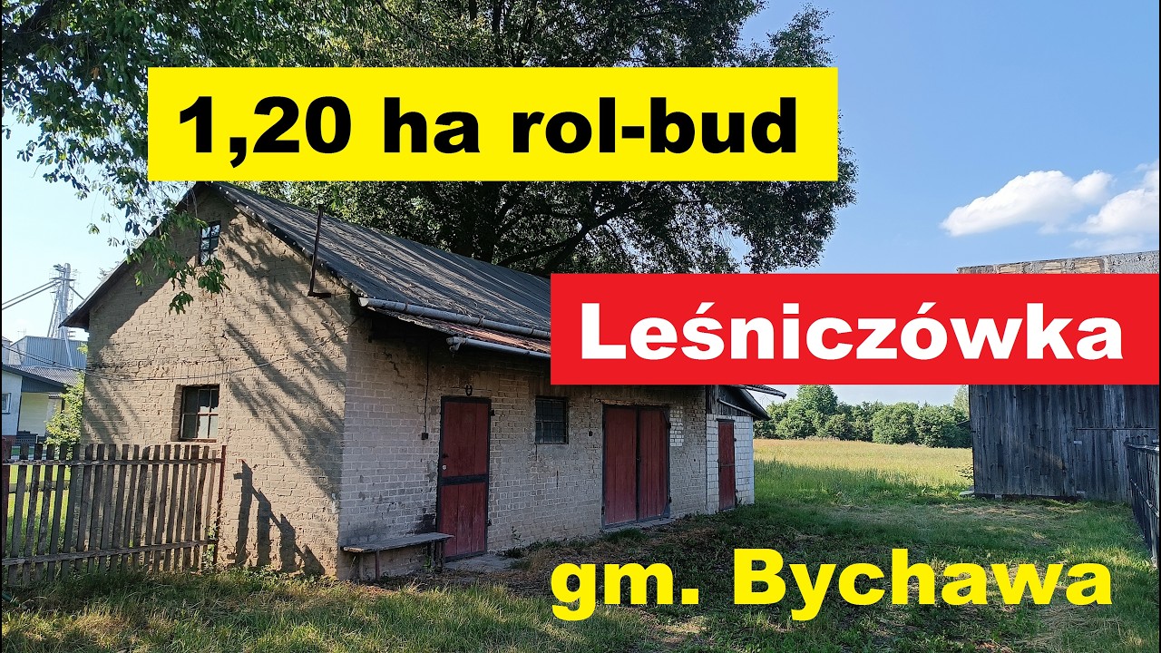 Leśnicz&oacute;wka gmina Bychawa - na sprzedaż działka rolna zabudowana częścią siedliska