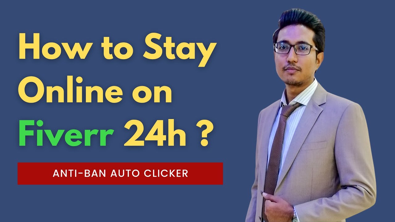 How to stay online on Fiverr 24/7 from mobile 2021 | Antiban Auto-Clicker