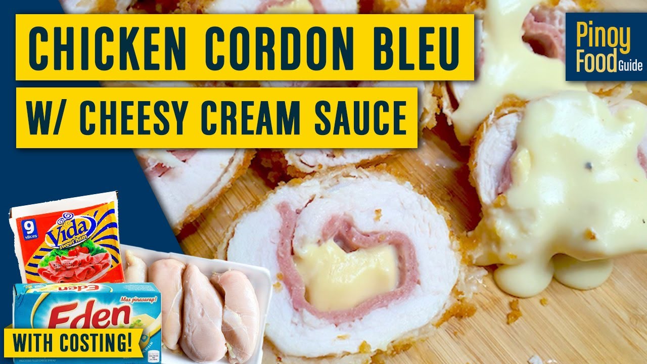 Easy Chicken Cordon Bleu With Cheesy Cream Sauce Recipe | With Costing | Pinoy Food Guide