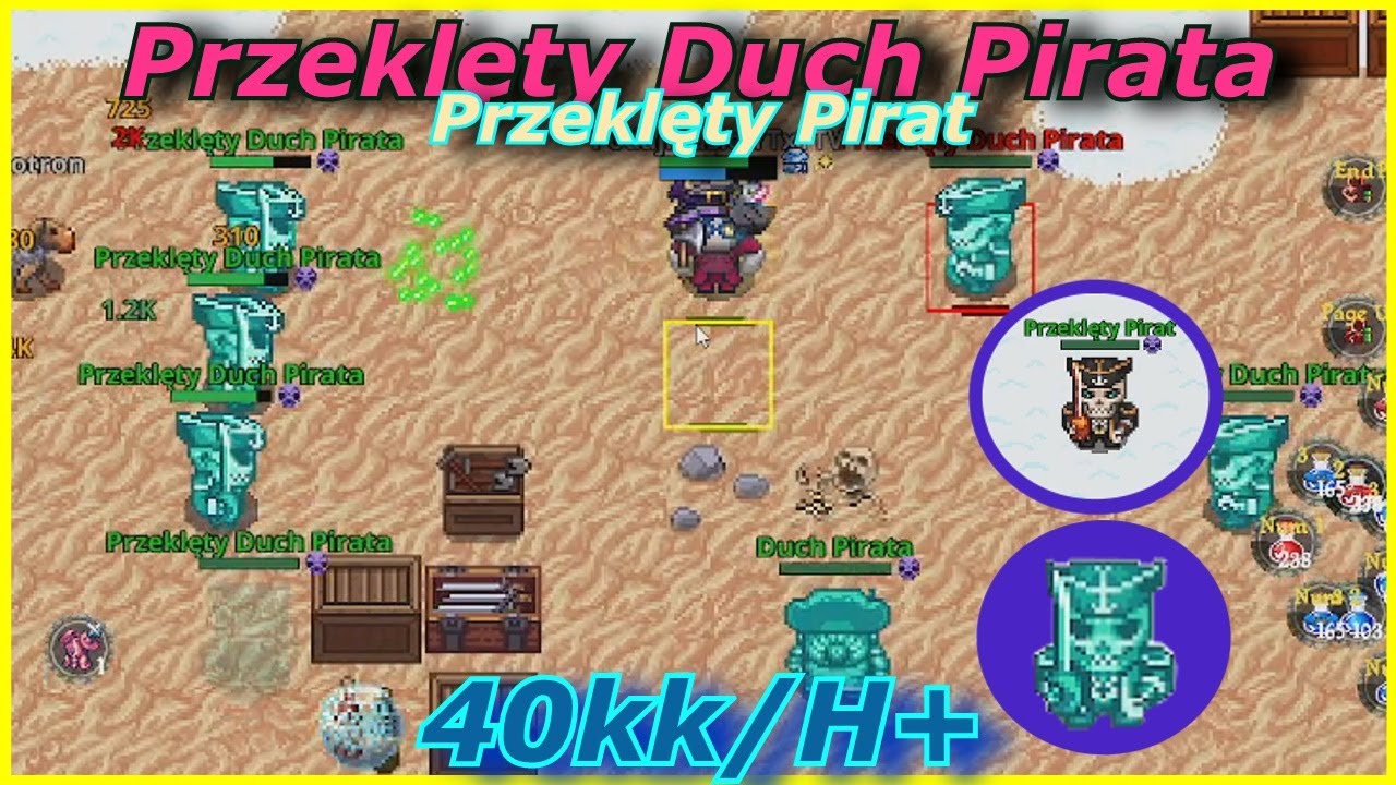 [EXP 500LVL+ Przeklęty Duch Pirata, Przeklęty Pirat] Dalsze zakątki Nieba Piratów - 40kk+/H - Kakele