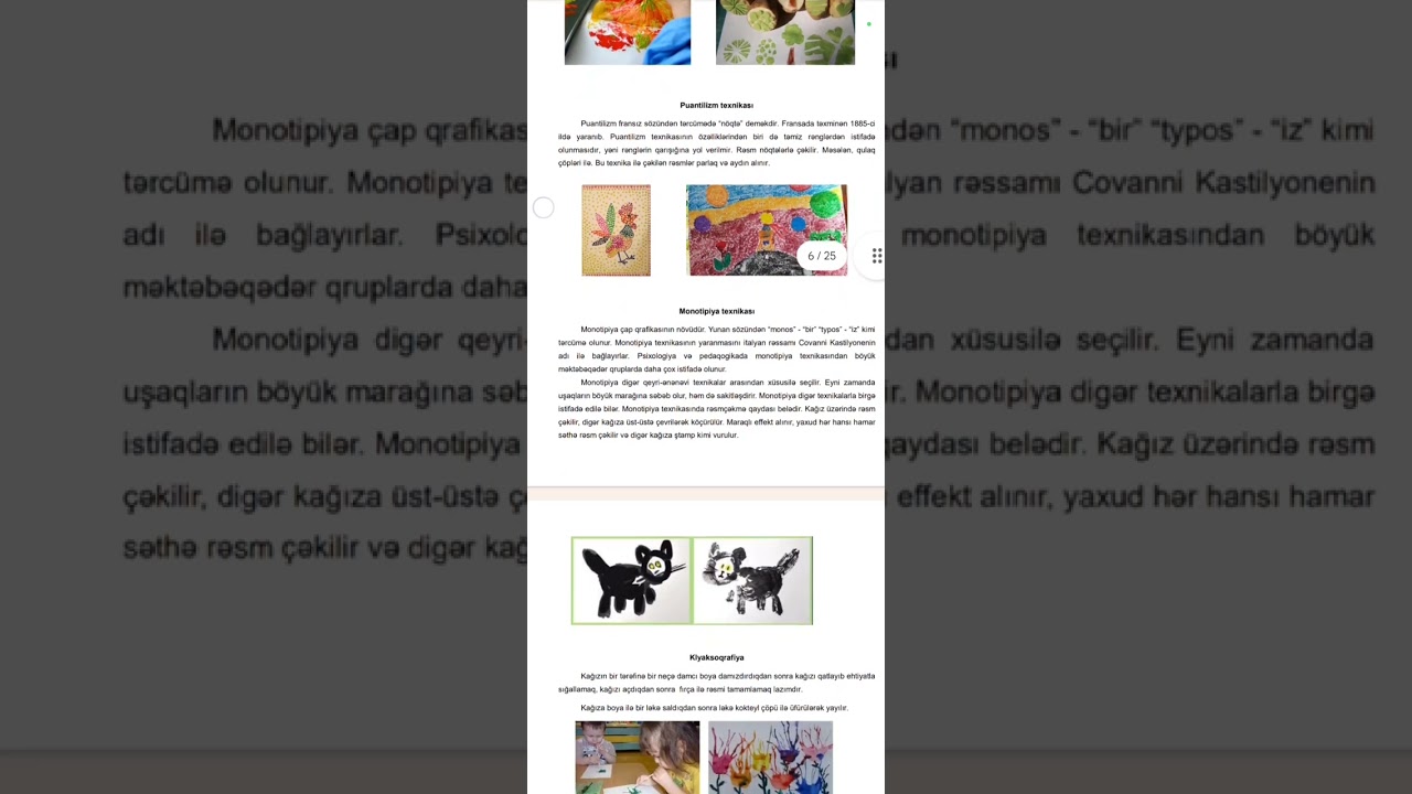 Təsviri fəaliyyətin təşkili metodikası📌Miq və Sertifikasiya Bağça#