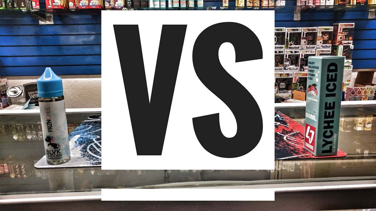 Lychee eLiquid Face-Off: Royal Bishop VS Blvk Unicorn