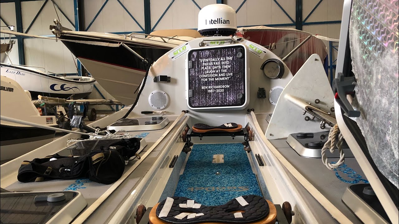Inside an ocean rowing boat - SoBeer Boat Tour