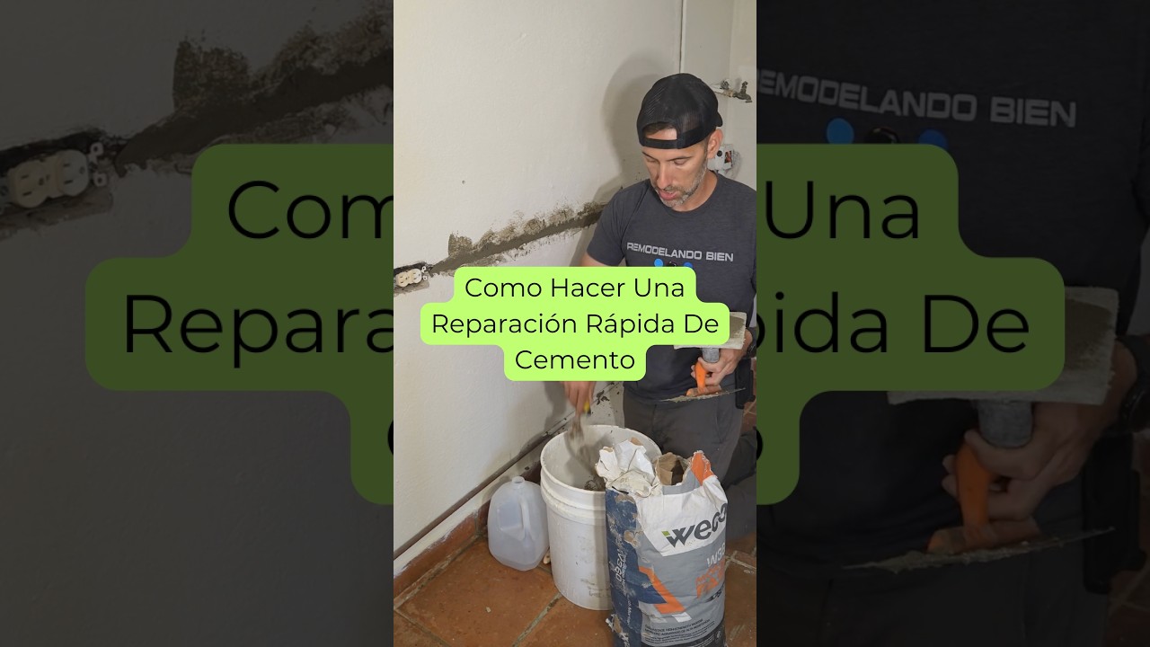 Como hacer una Reparación RÁPIDA de concreto con W360 Fast Mortar de Weco
