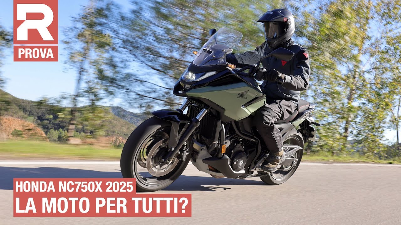 Honda NC750X 2025: come è fatta e come va la crossover con il cambio automatico DCT