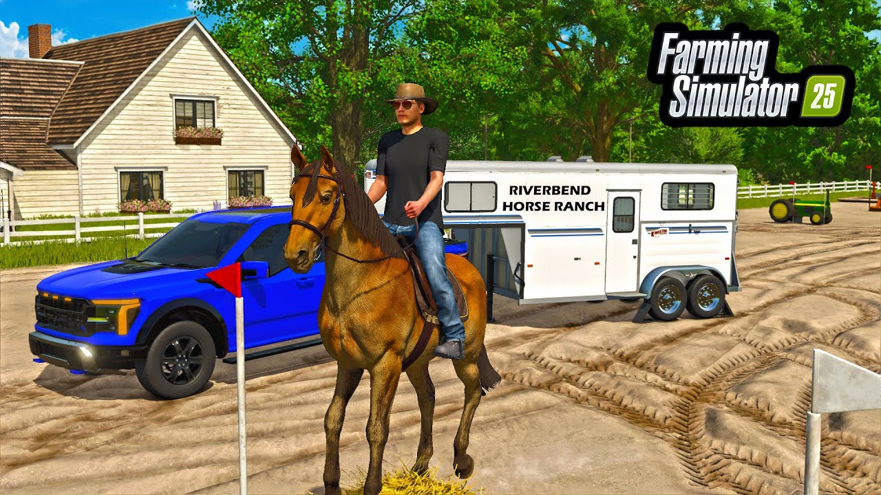 BUILDING $2,999,999 AMERICAN HORSE RANCH! (RIVERBEND SPRINGS) | FS25