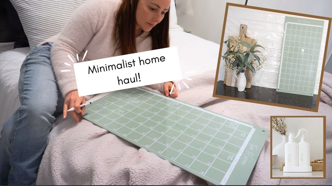 Minimalist home essential haul/unboxing alive products and organising life beautifully planner