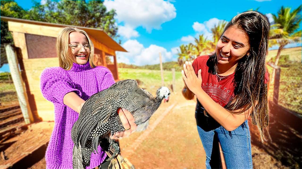 ENTREGUEI AS GALINHAS DA DANI NA FAZENDA BLACKSTONE E ISSO ACONTECEU!!