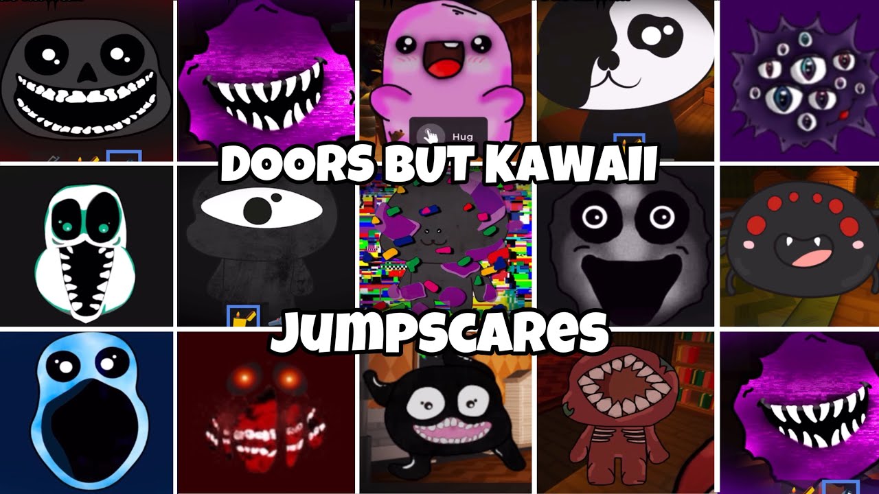 [ROBLOX]Doors But Kawaii All Jumpscares *Greed* @iBugou #doors #roblox #gaming #doorsbutkawaii