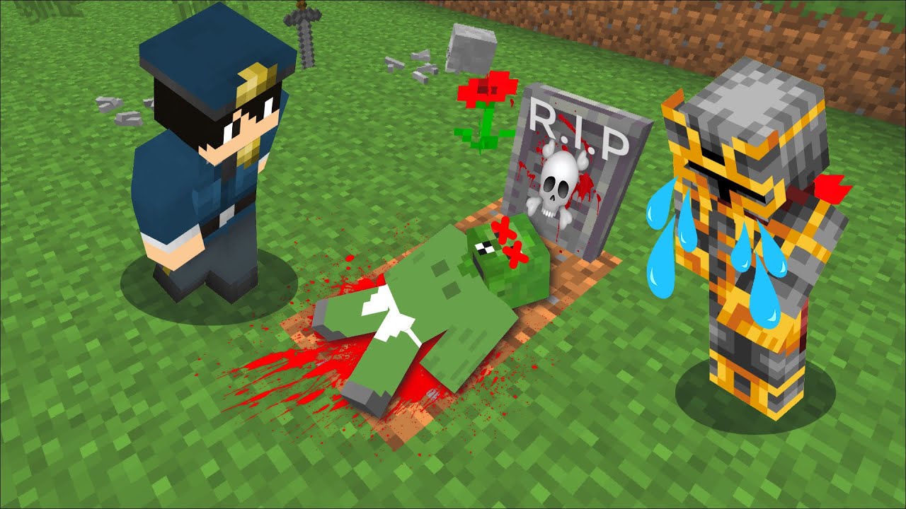 Minecraft BABY ZOMBIE DIED MURDER MYSTERY !! CATCH THE KILLER !! Minecraft Mods