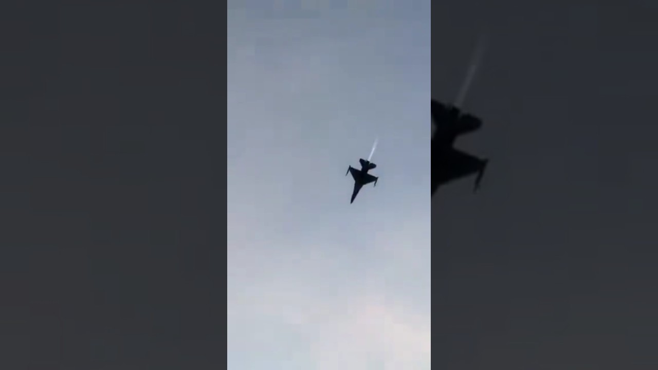 F-16 fighter jet crash during training