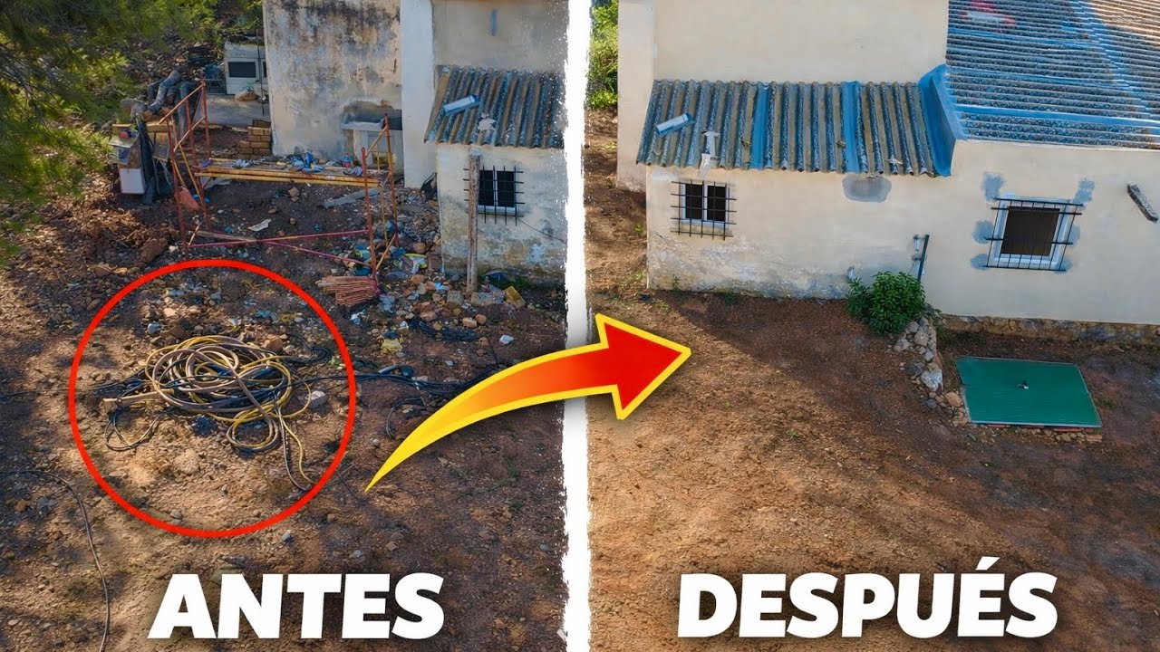 As&iacute; limpiamos el exterior de una Finca Abandonada