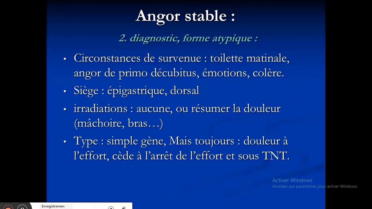 Angor stable Dr KERROUCHE