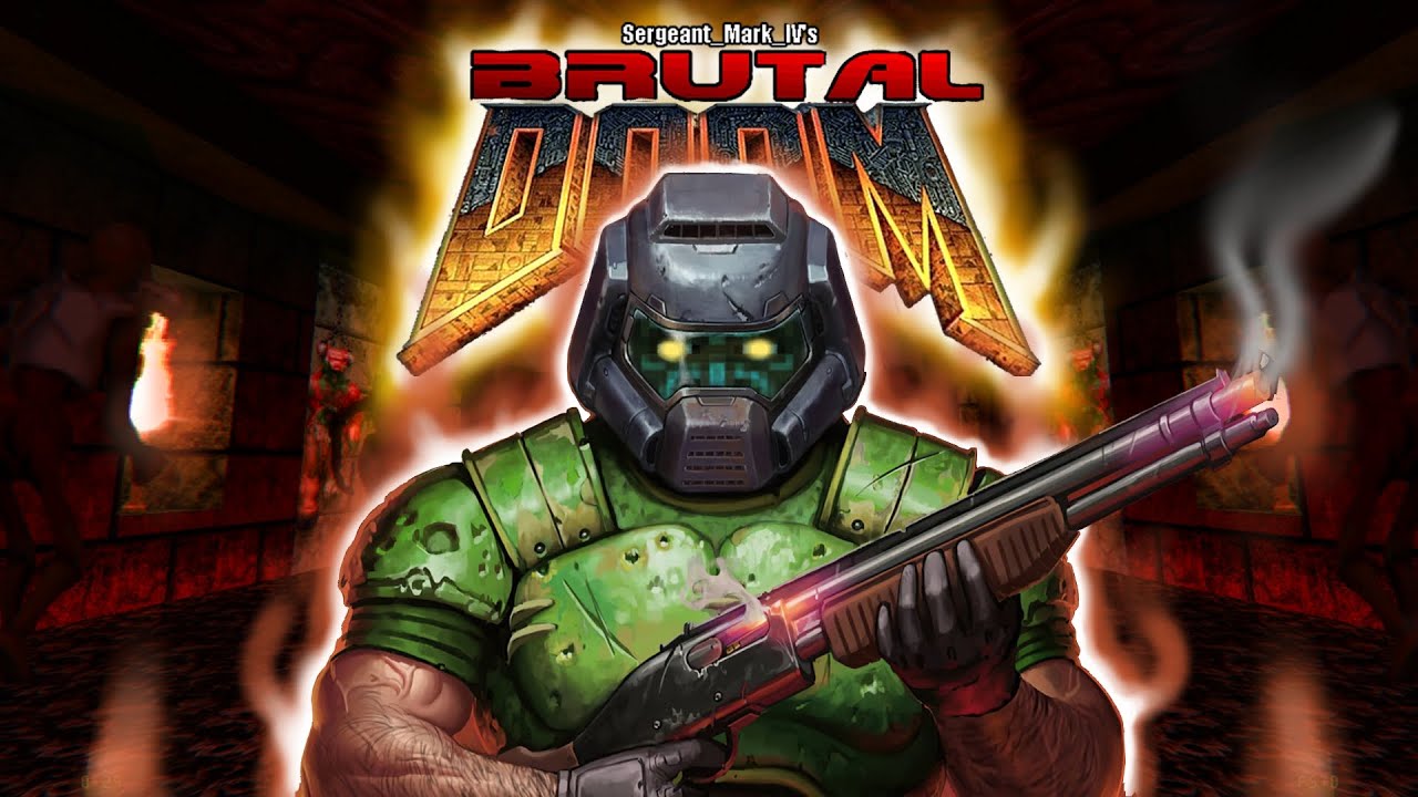 Brutal Doom v22 TRAILER com mods - 2026