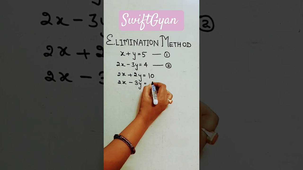 #eliminationmethod#pairoflinearequationintwovariables#mathbits #interestingfact #mathbits#mathtricks