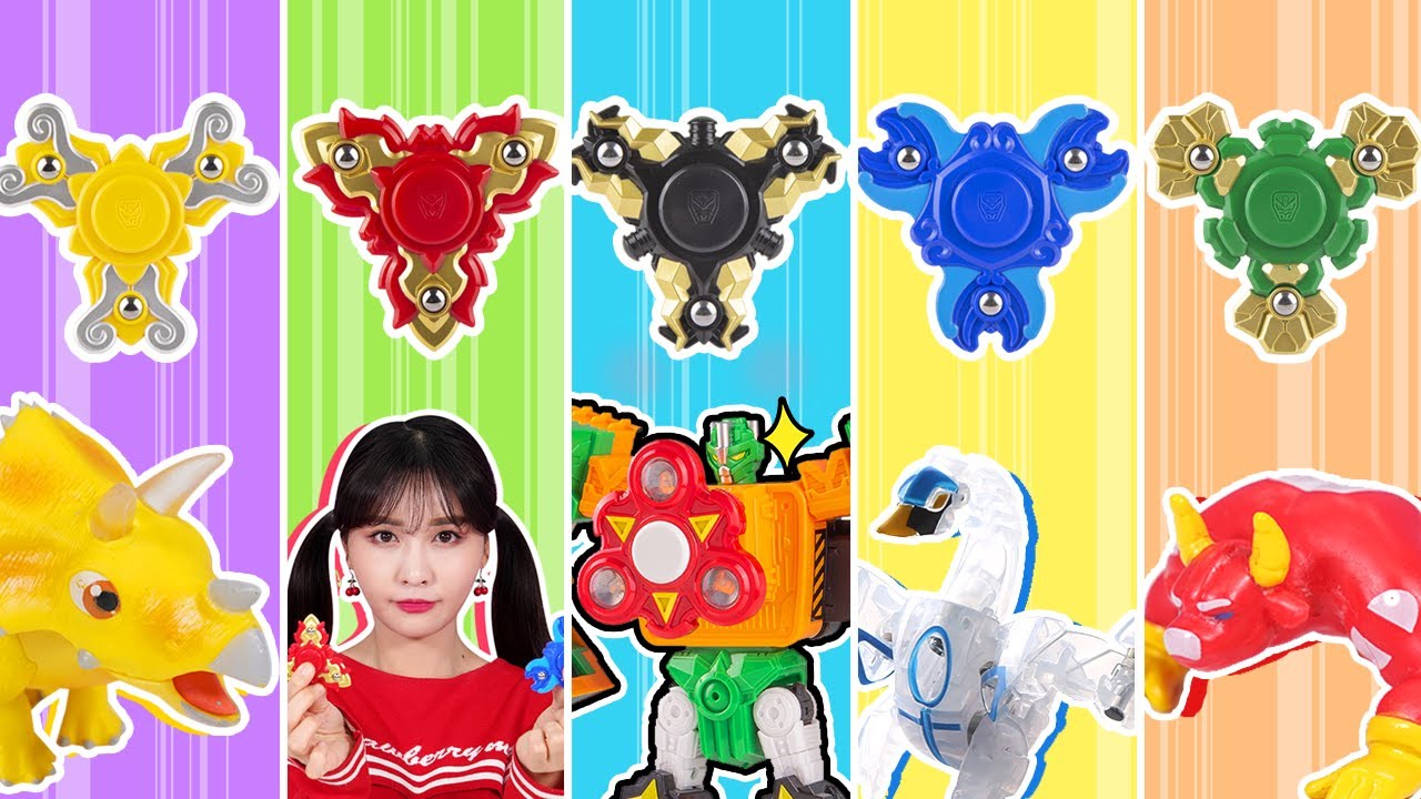 스피너 돌리는 유형_헬로카봇 스피너블 대회 누가누가 재밌게 돌리나?_스피너블 장난감 놀이 [베리]