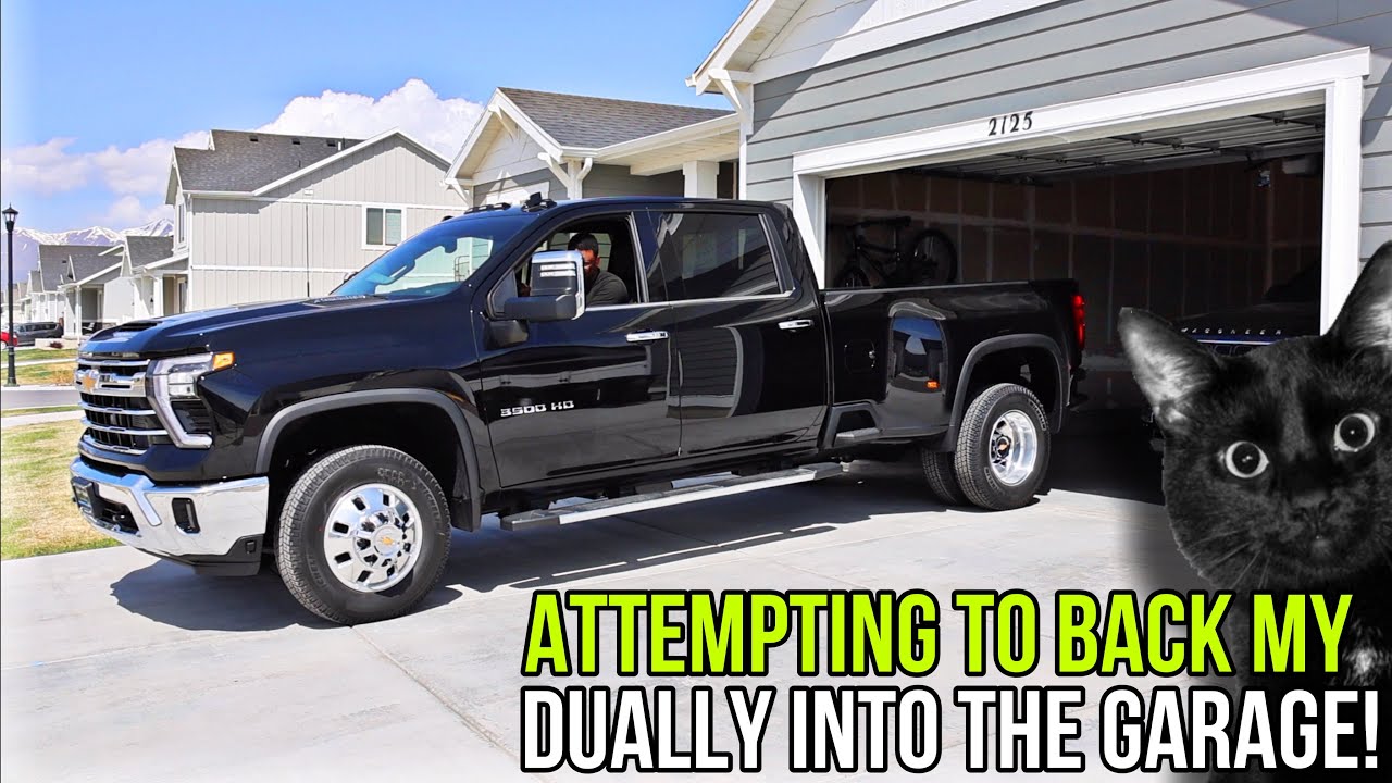 Can My 2024 Chevy Silverado 3500 Dually Fit In The Garage? I See Why People Skip This Configuration!