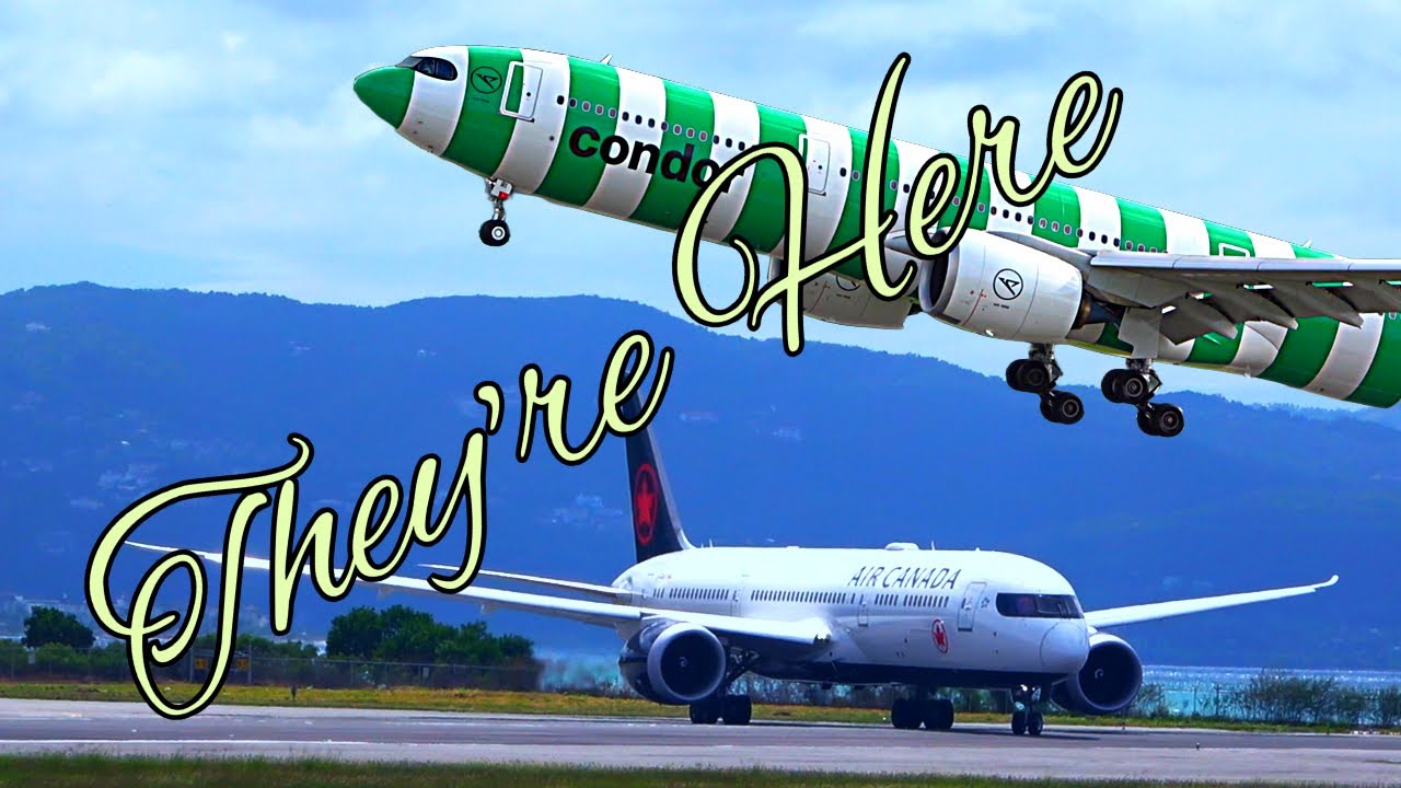 The Big airplanes are back A330 787-9 😁🇯🇲 airplane spotting Montego Bay Jamaica