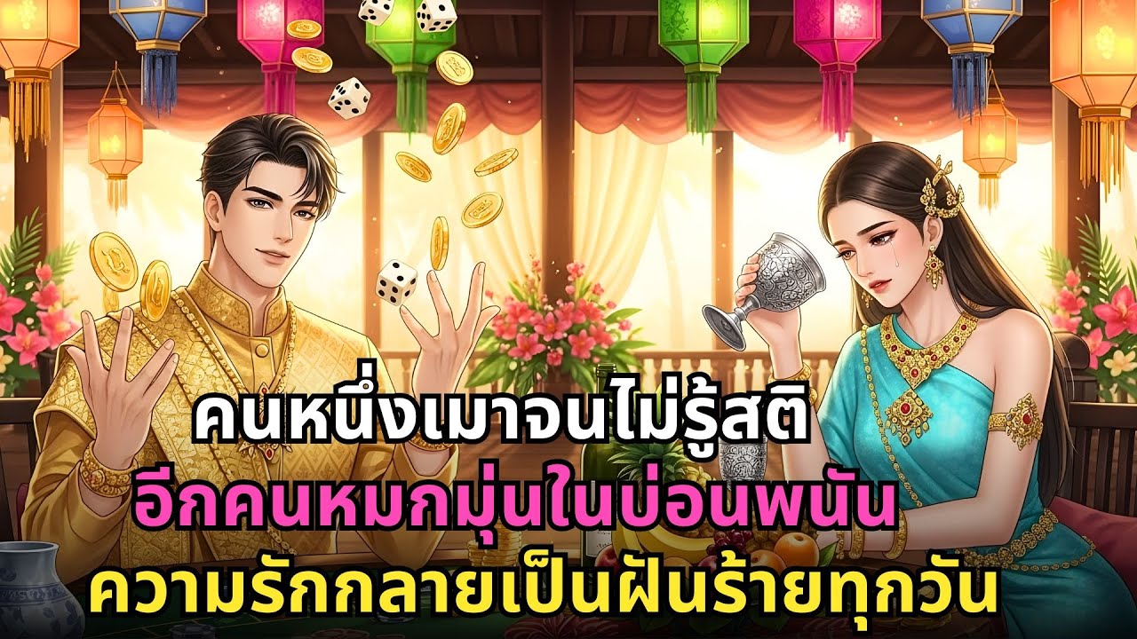 คนหนึ่งเมาไม่สร่าง อีกคนจมบ่อนพนัน ความรักแปรเปลี่ยนเป็นฝันร้ายไม่รู้จบ
